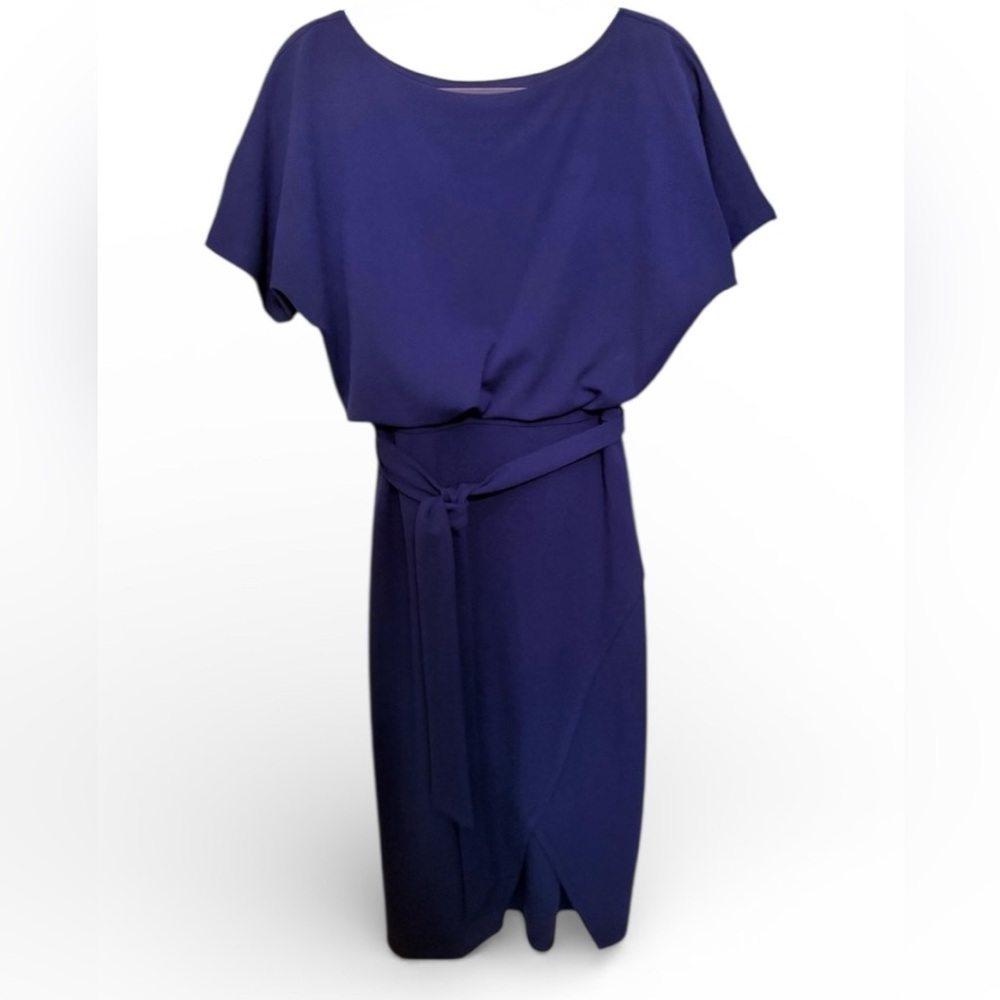 Teal Midi Dress with Belt
